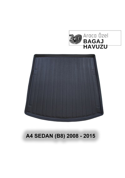 Audı A4 Sedan B-8 2008 - 2015 Araca Özel 3d Bagaj Havuzu
