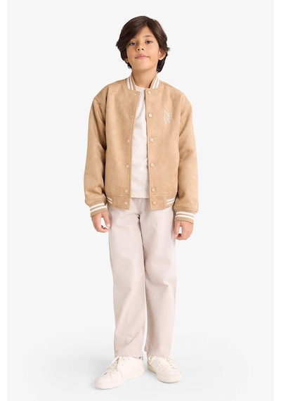 Defacto Erkek Çocuk Kolej Yaka Bomber Mont F6310a826spbg219 Bej-bg219
