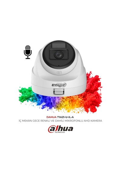 2mp Full Hd Dome Kamera Hac T1a21p U Il A 0280b 25 Metre Renkli Gece Görüşlü Mikrofonlu