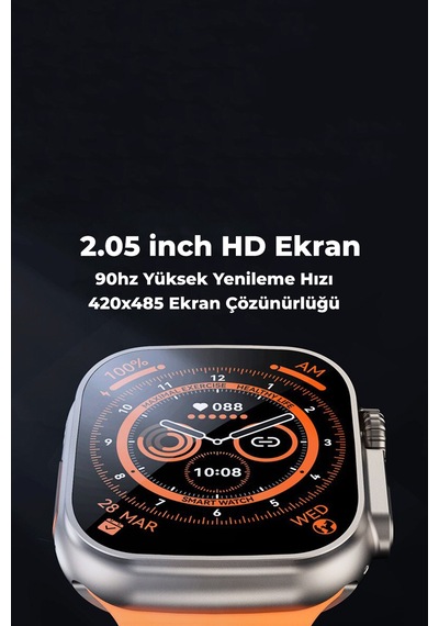 Gs Ultra 8 Watch Akıllı Saat Tüm Telefonlara Uyumlu Kol Saati