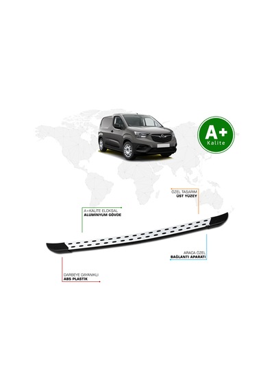 Opel Combo Panelvan Arka Basamak Uzun Şasi 2019 Model Ve Sonrası Trimline