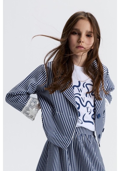 Xo Kids Kız Çocuk Ceket 8-14 Yaş 31301 Lacivert