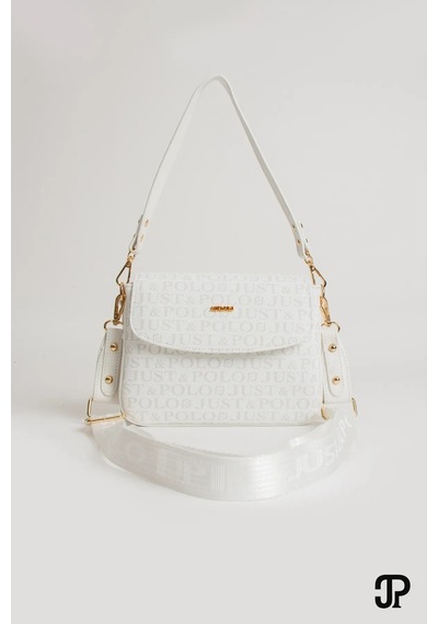 Just Polo Günlük Kombinlere Uygun Kadın Orijinal Günlük El Ve Omuz Çantası Shoulder Bag Beyaz