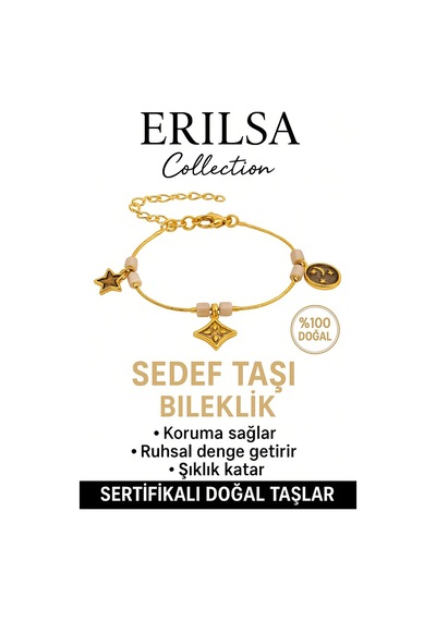 Sertifikalı Sedef Taşı Şans Charm Bileklik Şans Ve Zarafet Çok Renkli