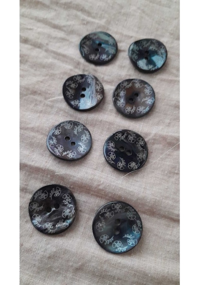 Doğal Hakiki İnci Midye Kabugu Düğme 14 Mm 10 Adet