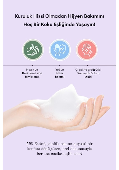 Nemlendirici Ve Yumuşatıcı Parfümlü Sıvı Sabun Mılk Baobab Blooming Perfume Hand Wash Baby Powder