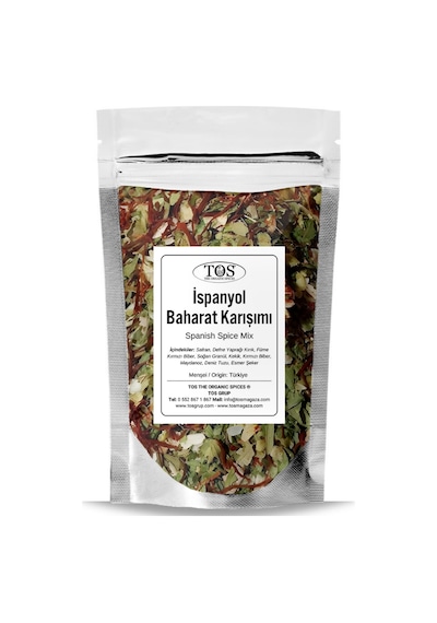 Tos The Organic Spices İspanyol Baharat Karışımı Geleneksel 100 G