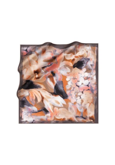 Çiçek Desenli Cacharel Twill Çiçekli-somon Çiçekli-somon