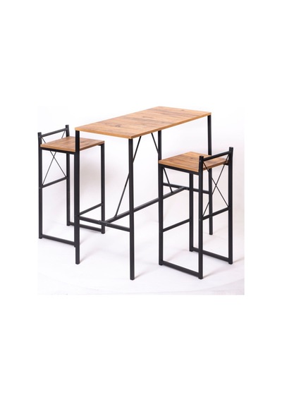 Bar Masası 100 / 45 Yemek Masası Atlantik Çam-siyah