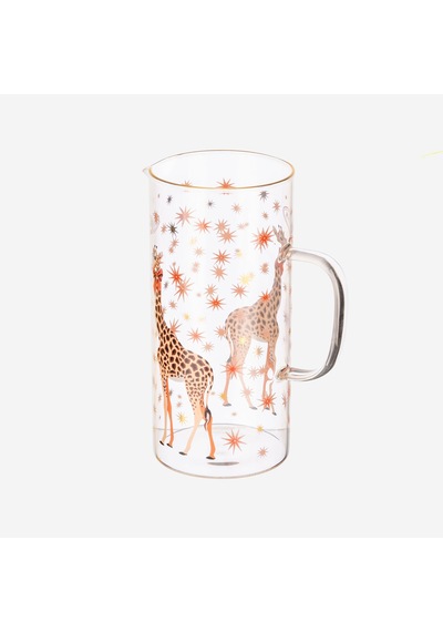 Zürafa Şeffaf Cam Sürahi 1300 Ml