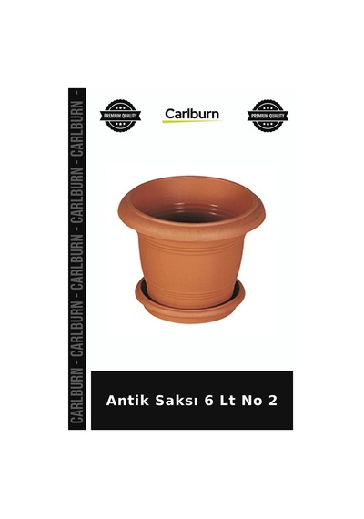 Özel Seri Antik Saksı 6 Lt No 2 Bahçe Saksısı Çiçek Kabı