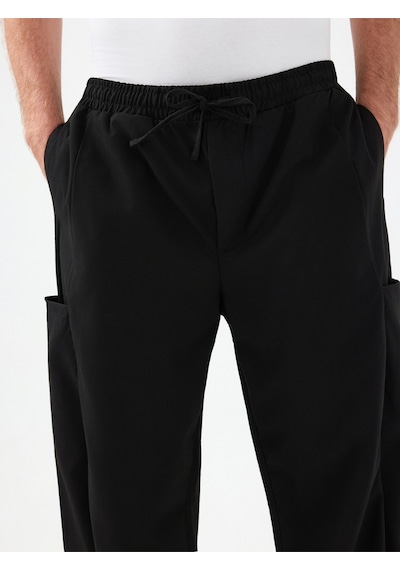 Relax Fit Erkek Pantolon Siyah