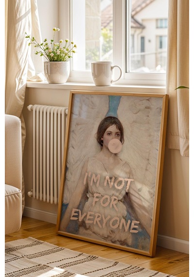I Am Not For Everyone Çerçeveli Tablo Abbott Handerson Thayer Angel Genç Odası İçin Dekor Altered Art
