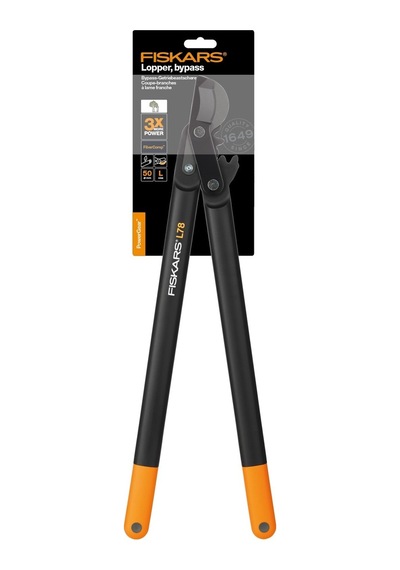 Fiskars 112590-1000584 Powergear Bypass Dal Kesme Makası - Çengel Başlı L L78