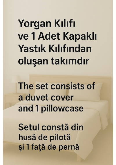 Lionas Tek Kişilik Desenli Çocuk Nevresim + Yastık Kılıfı Turuncu