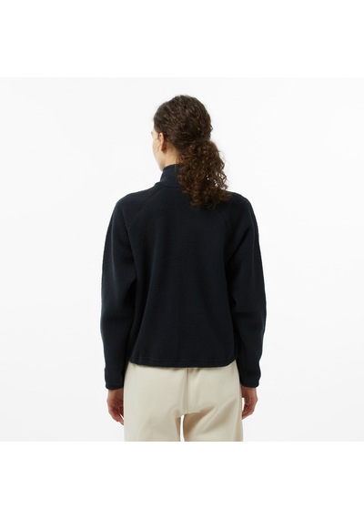 Columbia Jasper Ridge Pebbled Fleece Full Snap Kadın Siyah Outdoor Sweatshirt Al5610