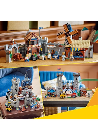 LEGO® Creator 3'ü 1 Arada Orta Çağ Atlı Şövalye Kalesi 31168 - 9 Yaş ve Üzeri Çocuklar için Yaratıcı Oyuncak Yapım Seti (1371 Pr)