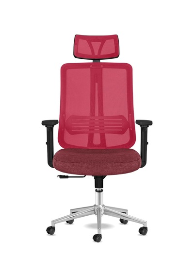 Tr Spark Ofis Sandalyesi Baş Destekli Fileli Sırt Ergonomik Çalışma Koltuğu Kırmızı Diğer