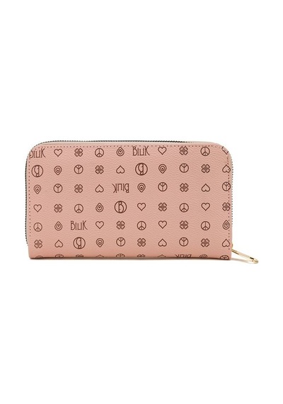 Bilik Deri Monogram Pembe Kadın Cüzdan Ays05 06-mn Pembe