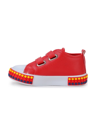 Kiko Kids Kach Cırtlı Kız Bebek Günlük Spor Ayakkabı Kırmızı