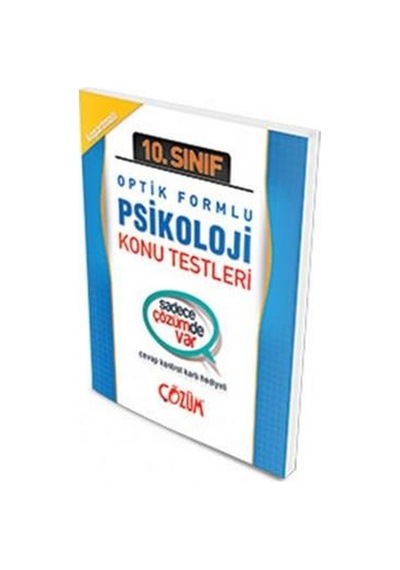 10.Sınıf Psikoloji Optik Formlu K.Test Yaprak Test - Çözüm Yayın