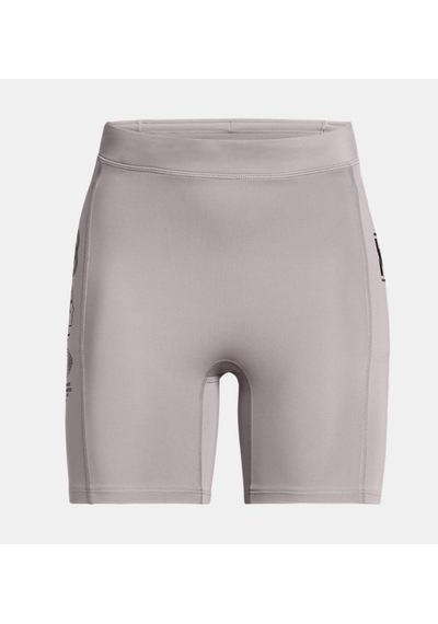 Under Armour - Kadın Ua Run Anywhere Kısa Tayt 1386345-015 Tetra Gray Black Black
