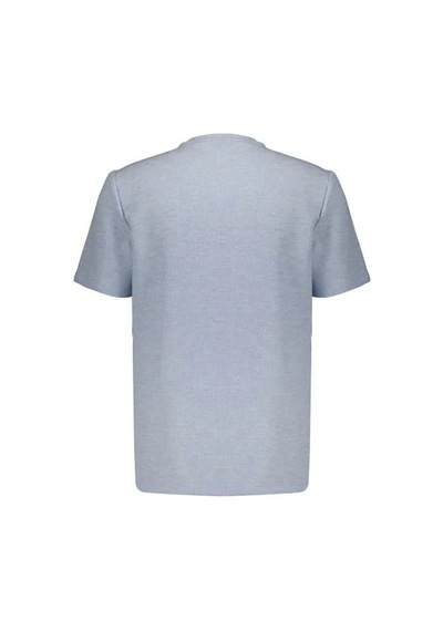 Süvari Waffle Sıfır Yaka Buz Mavisi Erkek T-shirt Sts1014000001 Buz Mavi