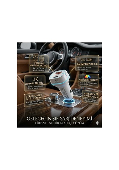 Araç İçi Şarj Adaptör
