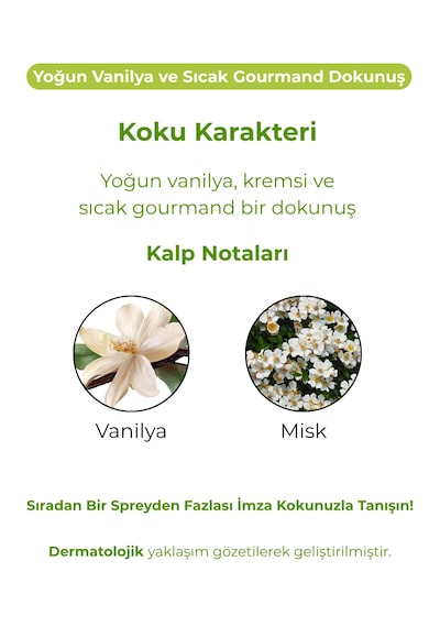 Warm Vanilla & Gourmet Sensations Yüksek Kalıcılıklı Vücut Parfümü & Body Mist 100 Ml Misk - Vanilya