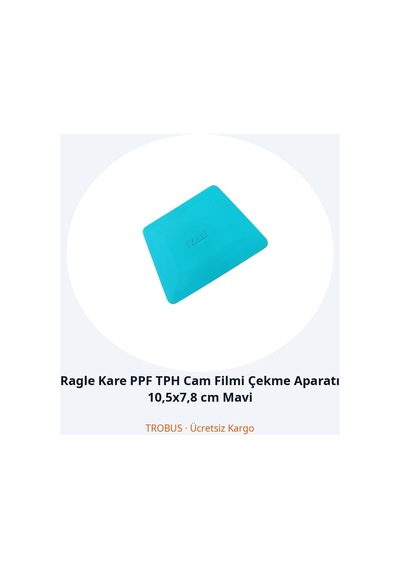 Trobus Ragle Kare Ppf Tph Cam Filmi Çekme Aparatı 10,5x7,8 Cm Mavi