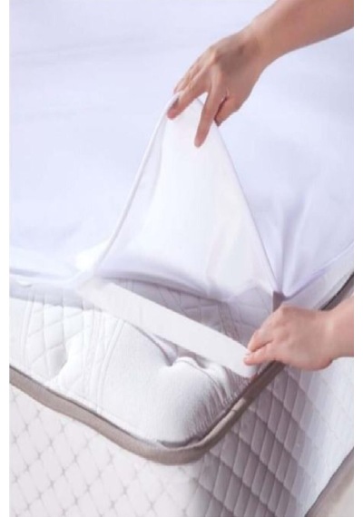 Mycey 50x90 Cm Sıvı Geçirmez Alez Pamuklu Köşe Lastikli Bebek Yatağı Alezi Beyaz