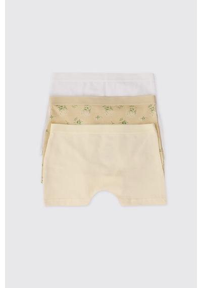 Panço Kız Çocuk Sarı 3'lü Boxer Seti 2612gk14002
