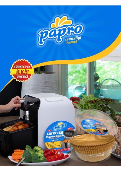 Airfryer Pişirme Kağıdı, Fritöz Yağlı Kağıdı, Yanmaz Kağıt Xxl Uyumlu 50 Adet Kare 1, Kare Büyük Boy 20x20 Diğer