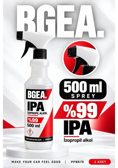 Bgea Ipa İzopropil Alkol %99 500 Ml Sprey Yüzey Temizleyici