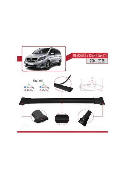 Mercedes V Class 3 W447 2014 Ve Sonrası İle Uyumlu Fly Model Ar