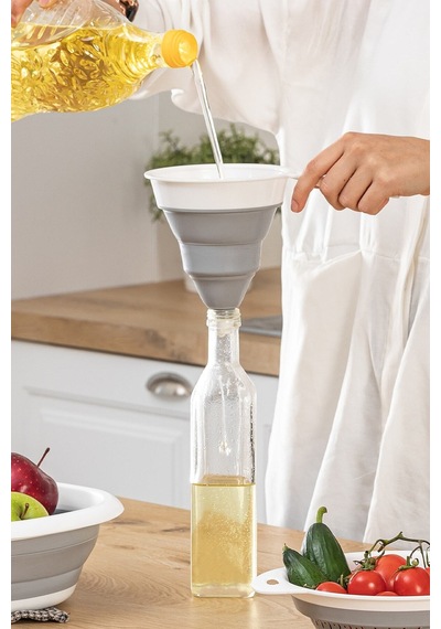 Katlanır Huni, Ince Uçlu Yer Tutmaz Akordiyon Huni Plastik Diğer