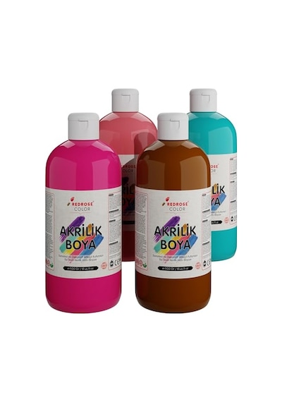 Tamamlayıcı Renkler Akrilik Boya 4'lü Set 4x500 Gr 0,15 L