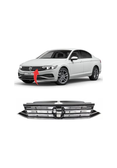 Volkswagen 2019-2023 Arası Passat Ön Panjur 3G0853651AN B8.5 Passat Panjur