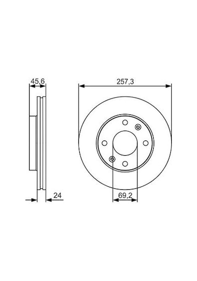 Hyundai Matrix 1.5Crdi 2005-2010 Bosch Ön Disk 2 Adet