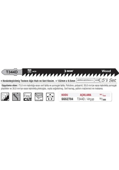 Sgs Dekupaj Ağzı Ahşap No:t344 D