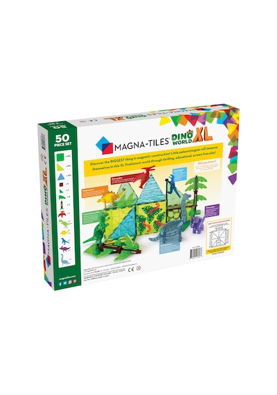 Magna-tiles - Dinozor Dünyası - 50 Parça - Xl