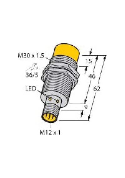 Turck 40203 Nı15-m30-y1x-h1141 Endüktif Sensör