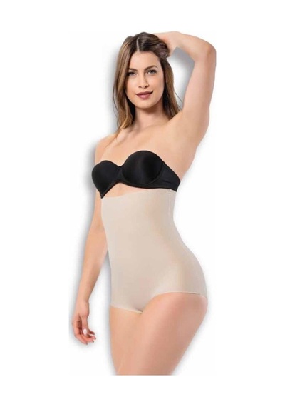 Momslab Kadın Yüksek Bel Slip Korse Toparlayıcı Lazer Kesim 2003 Ten