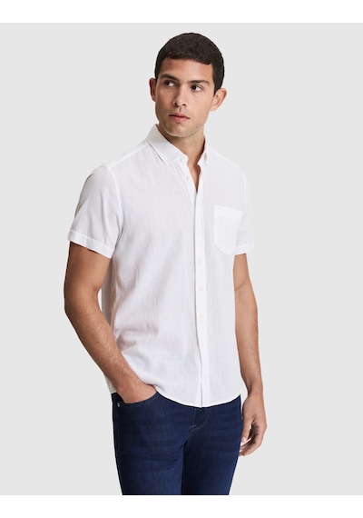 Pierre Cardin Erkek Beyaz Gömlek Kısa Kollu 50320933-vr013