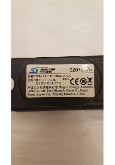 Shengjıu Ds899 Elektronik Kimlik Kartı Elektrikli Dolap Kilit