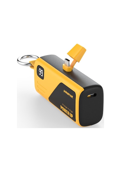Polosmart Pbs162 5000 Mah Powerbank Type-c Pd 20w Hızlı Şarj Dijital Ekranlı Taşınabilir Şarj Cihazı Sarı