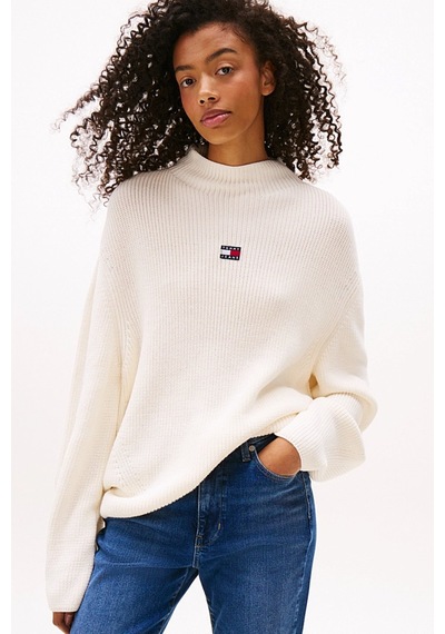Tommy Jeans Kadın Triko-dw0dw21676 Beyaz