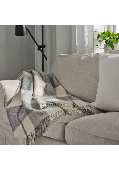 Ikea Myrull Örtü, Açık Gri, 130x170 Cm