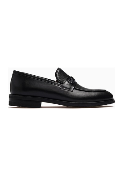 Pierre Cardin Erkek Hakiki Deri Toka Detaylı Loafer Ayakkabı 26y 104317 M Siyah Siyah