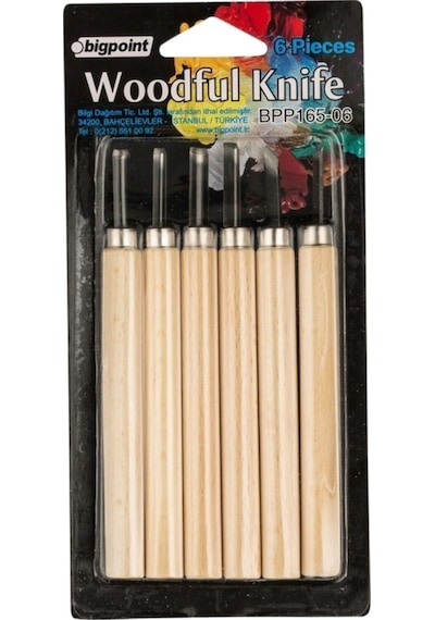 Bigpoint Ahşap Oyma 6'Lı Set (Woodful/Graver Knife)